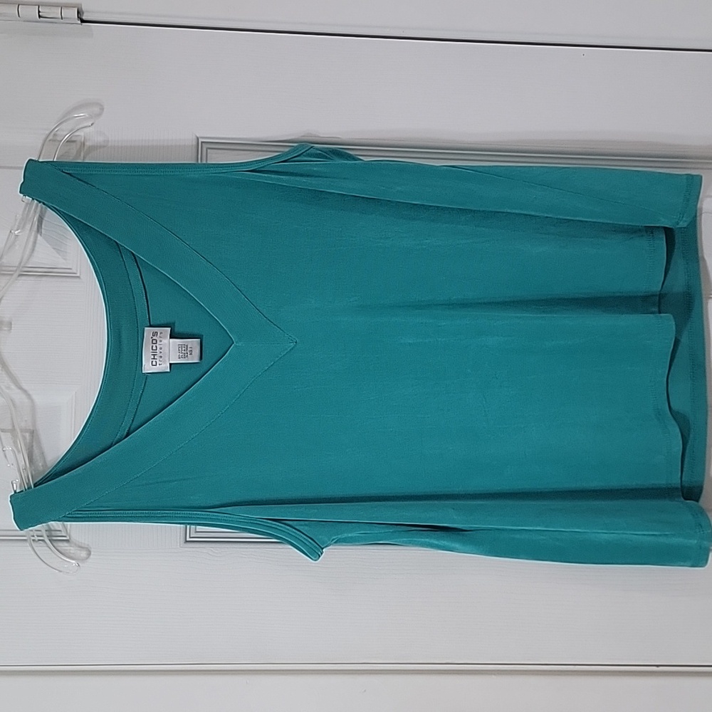 Chico's Vibrant Blue V-Neck Top